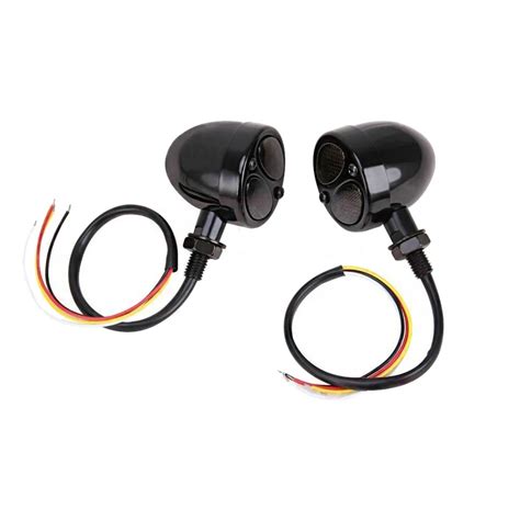 Pair Motorcycle Turn Signal Indicator Light Motorbike Blinker