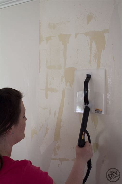 Easy Wallpaper Removal With the HomeRight SteamMachine - The DIY Village