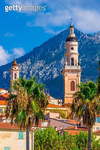 Old Town Architecture Of Menton On French Riviera