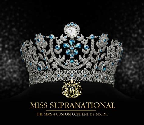 MSSIMS Mssims MISS SUPRANATIONAL CROWN FOR THE SIMS 4 Sims 5