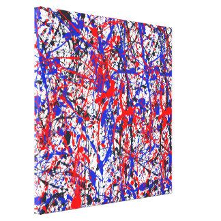 Splatter Paint Wrapped Canvas Prints | Zazzle