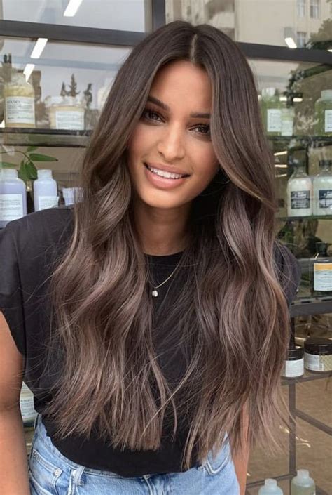 Dark Brown Hair Balayage Brunette Hair With Highlights Brunette