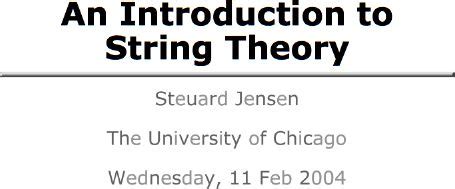 An Introduction to String Theory ott板 Disp BBS