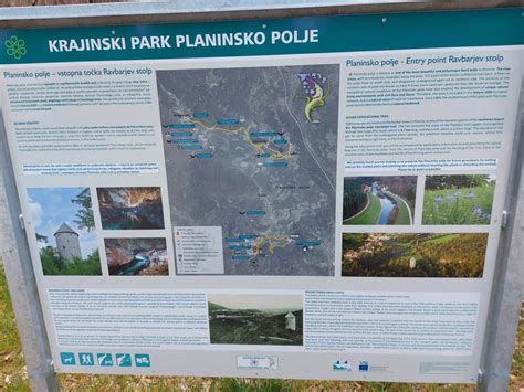 Info Table Krajinski Park Planinsko Polje Hikuk