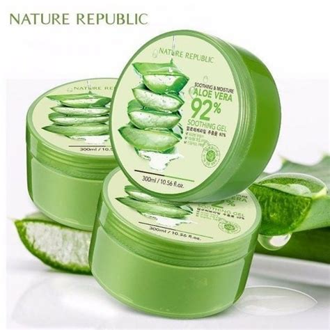 Jual NATURE REPUBLIC ALOE VERA GEL 92 IN JAR LIDAH BUAYA 300ML