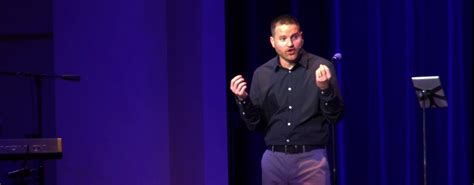 Jonathan Akin speaks in Cedarville University chapel