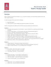 UG ECON 200 Exam 2 Study Guide Pdf Basic Economic Issues Exam 2 Study