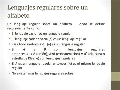 Lenguajes Regulares PPT