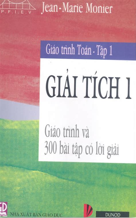 Giáo trình toán Tập 1 Giải tích 1 Giáo trình PDF Thư Viện Sách