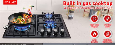 Amazon FORIMO Gas Cooktop 22InchBuilt In Gas Cooktop 4 Burners