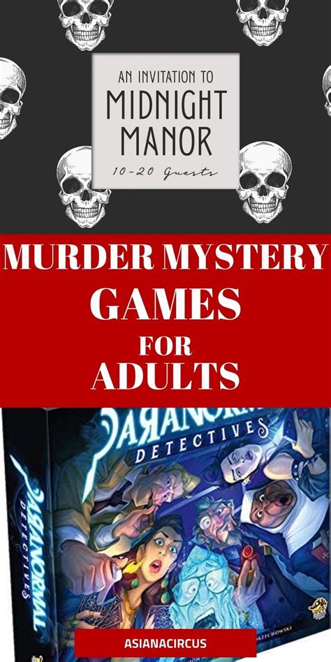 Best murder mystery party games for adults – Artofit