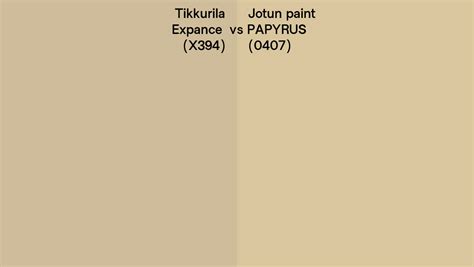 Tikkurila Expance X Vs Jotun Paint Papyrus Side By Side