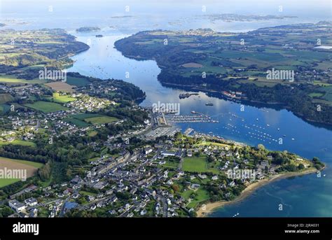 Lezardrieux Brittany North Western France Aerial View Of The