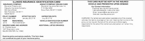 Auto Insurance Id Card Template