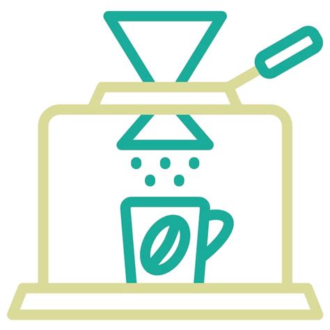 Premium Vector Coffee Dripper Vector Icon Illustration Of Coffee Shop