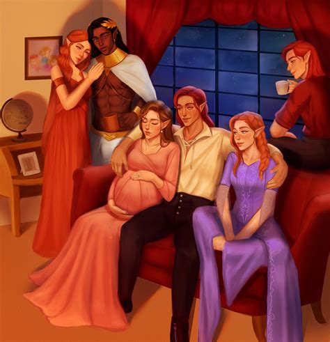 Sweet fanart of Lucien and his family : r/acotar