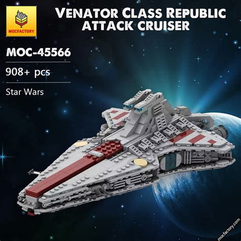 MOC-45566 Venator Class Republic attack cruiser Star Wars by Red5-Leader MOCFACTORY | MOULD KING