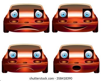 Four Red Car Emojis Stock Vector (Royalty Free) 358418390 | Shutterstock