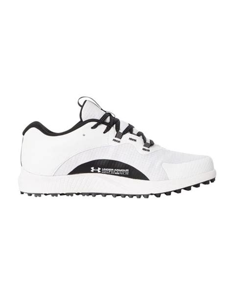 Under Armour Charged Draw 2 Spikeless Golf Shoes In White For Men Lyst