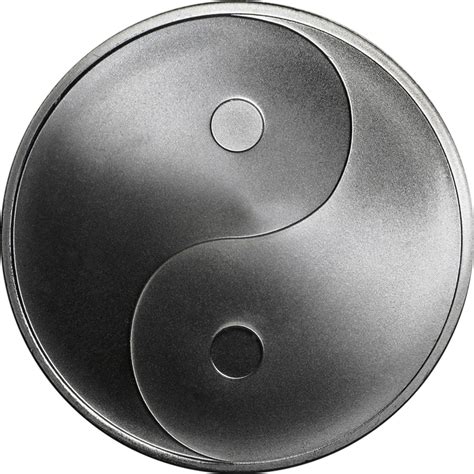 2017 Yin Yang 1oz Silver Shield Round With Images Silver Coins For