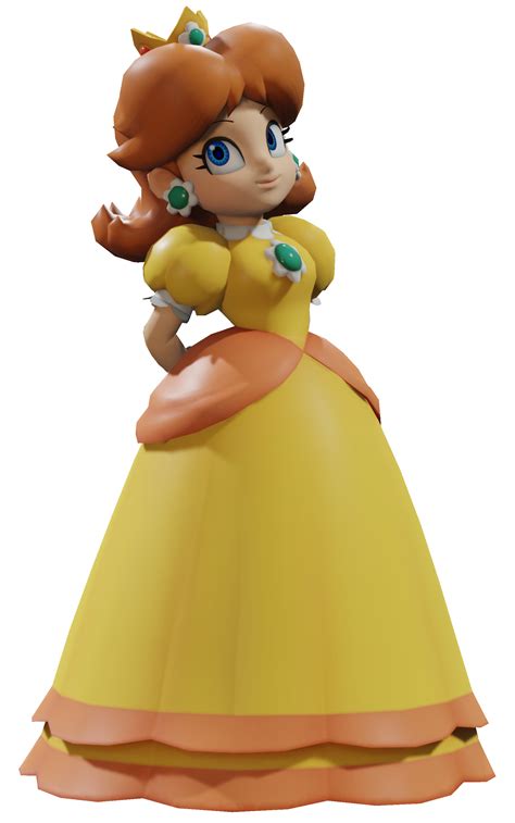 Blender Super Mario Daisy Render By Inkbennie On Deviantart