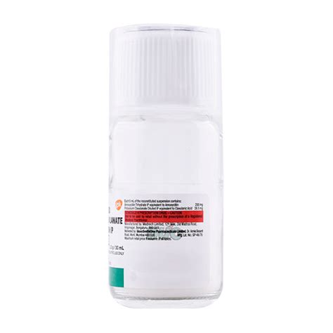 Augmentin Duo Oral Suspension 30ml : Price, Uses, Side Effects | Netmeds