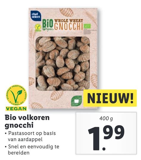 Bio Volkoren Gnocchi Aanbieding Bij Lidl