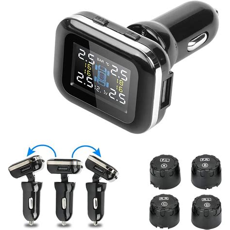 Carro TPMS Isqueiro Sem Fio TPMS Digital Tpms Tire Pressure Alarm