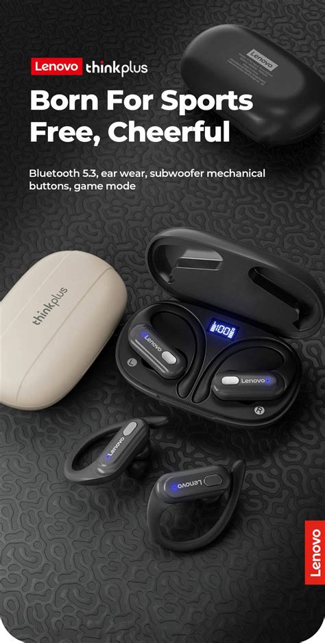 Lenovo XT60 Bluetooth 5 3 Écouteurs True Wireless Sports Headphones