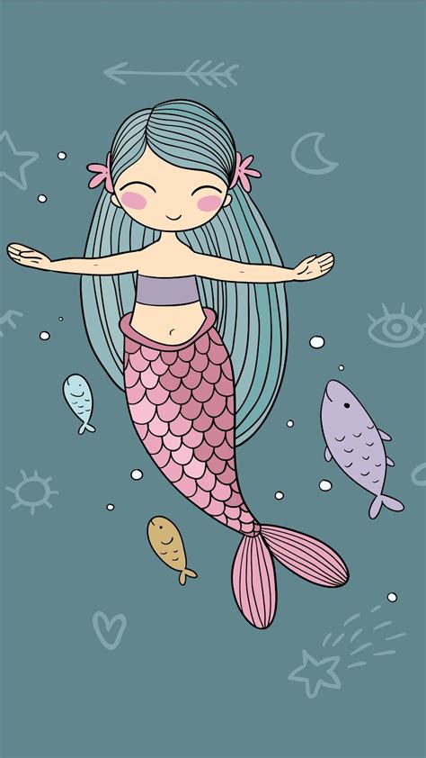 Cute Mermaid Wallpapers on WallpaperDog