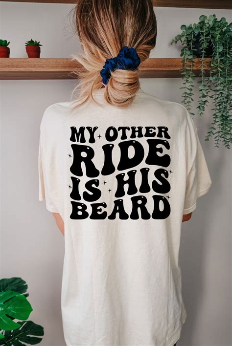 My Other Ride Is His Beard Svgdesign Svg Adult Humor Svg Etsy