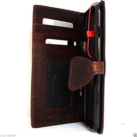 Genuine Real Leather Case For Apple Iphone 8 Plus Book Wallet Vintage