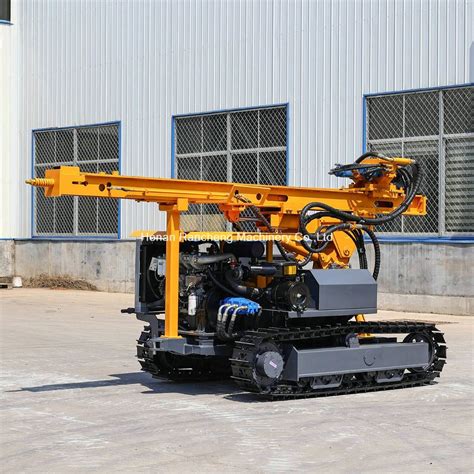 150m Depth Multi Functional High Strength Crawler Drilling Rig Solar