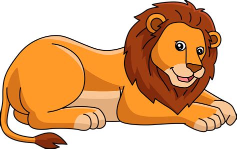 Lion Cartoon Colored Clipart Illustration Vector Art At Vecteezy