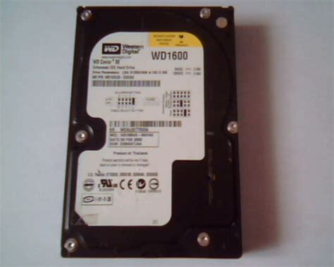 Hard Drive Disk IDE Western Digital SE WD1600 WD1600JB-00GVA0 160GB ...