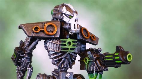 Necron Transcendent Ctan Walker Showcase Youtube