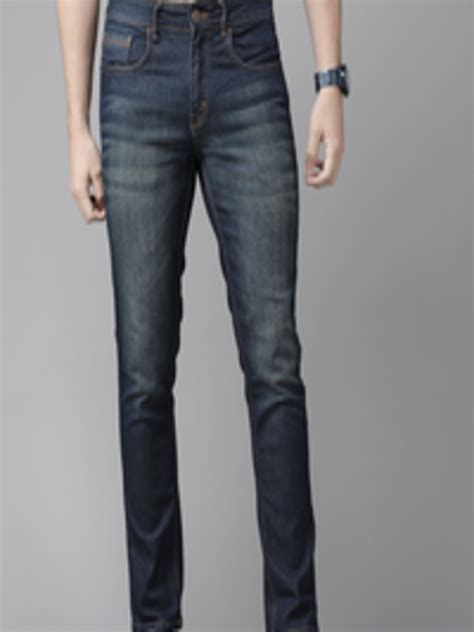 Buy Roadster Men Navy Blue Skinny Fit Light Fade Stretchable Jeans