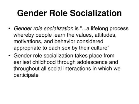 Ppt Sex Gender And Gender Role Socialization Powerpoint