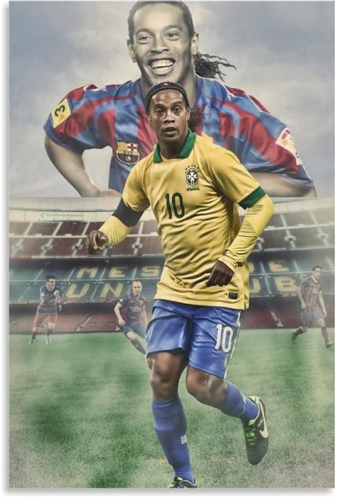 Amazon Ronaldinho Soccer Famous Poster Sportman Posters Art Print