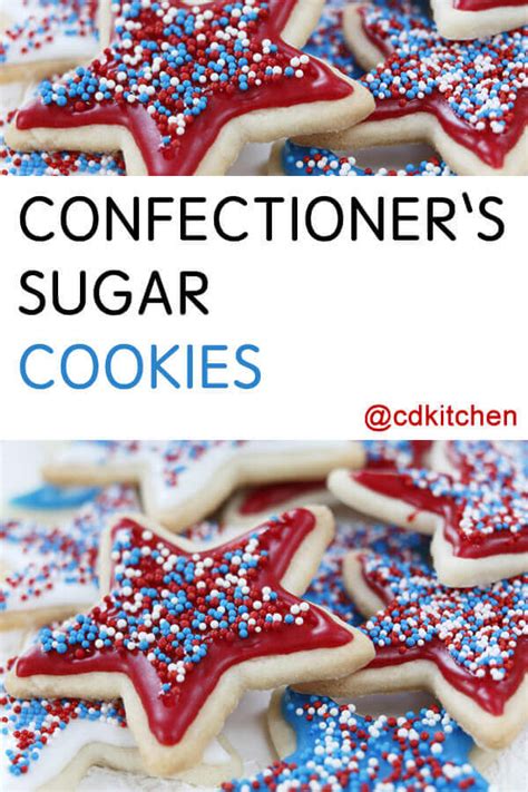 Confectioner's Sugar Cookies Recipe | CDKitchen.com