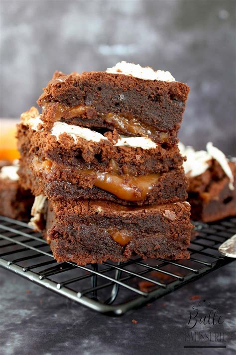 Recette Brownie Halloween Toile D Araign E C Ur Caramel Coulant