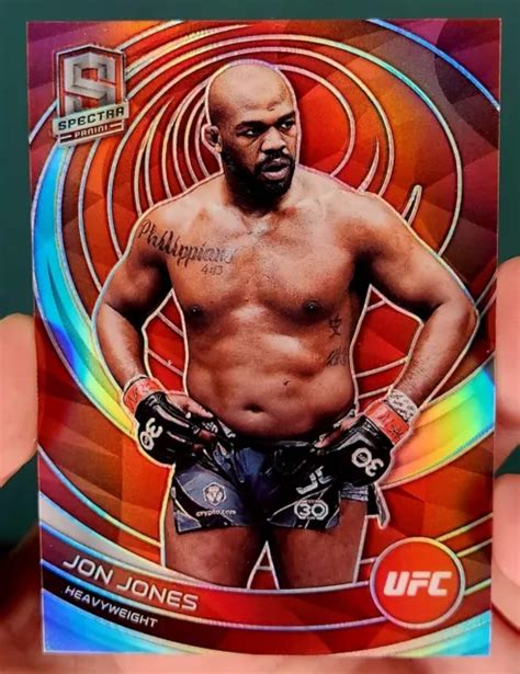 JON JONES SPECTRA Red Prizm 199 2023 Panini Chronicles UFC