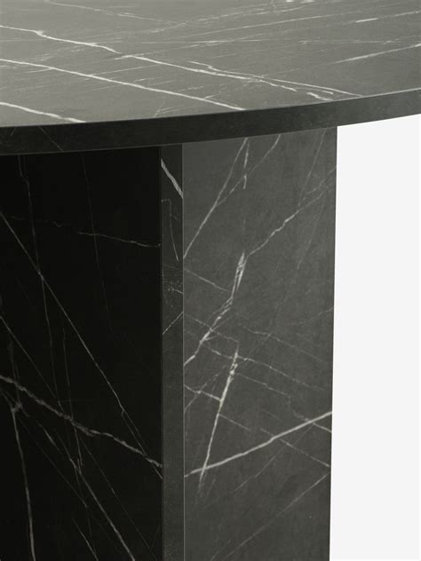 Dining Table KRONDAL D 110 Marble Black Colour JYSK