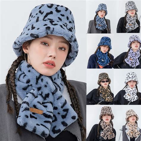 Buy Womens Fashion Autumn And Winter Leopard Print Scarf Winter Warm