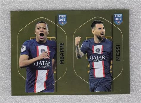 Football Sticker Lionel Messi Kylian Mbappe Psg Fifa Panini