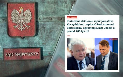 Decyzja sądu dot prezesa PiS Sprawę rozstrzygnie SN