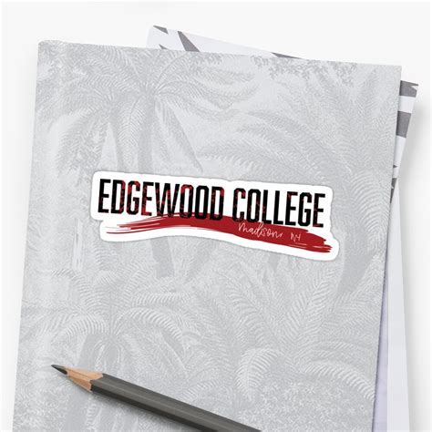 "Edgewood College" Sticker by lpjohnston | Redbubble