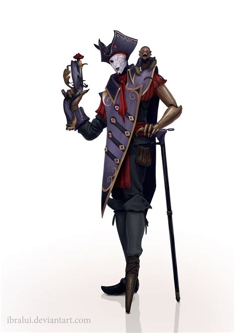 Jhin skin idea by ibralui-art on DeviantArt