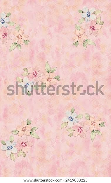 Digital Seamless Pattern Allover Design Stock Illustration