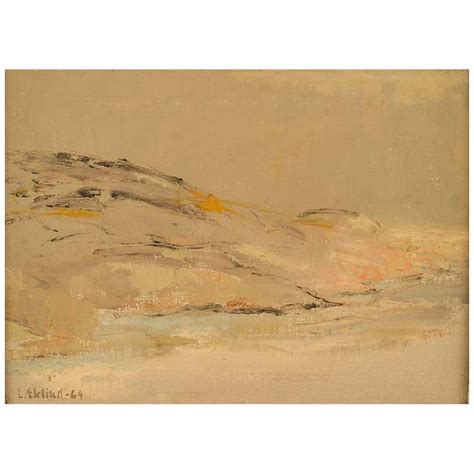 Lars Eklind, Swedish Artist, Oil on Canvas, Modernist Landscape, at 1stDibs